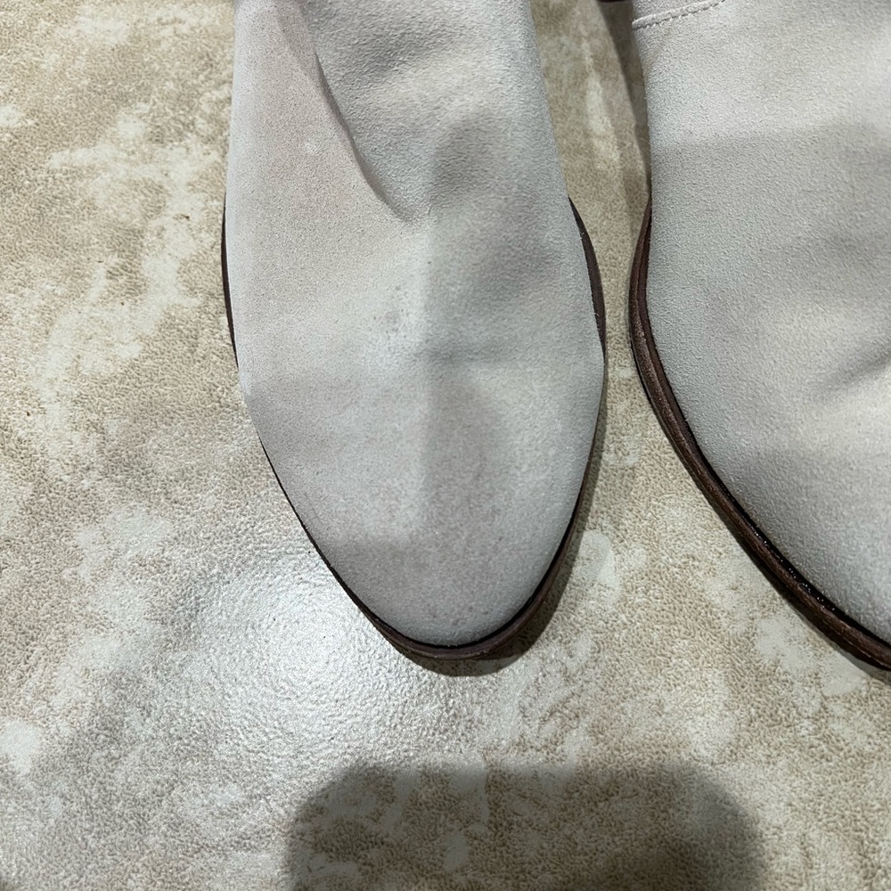 Dolce Vita Suede Cream Ankle Boots Size 10 - Picture 2 of 7